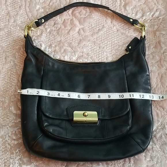 COACH black leather handbag - Picture 11 of 12